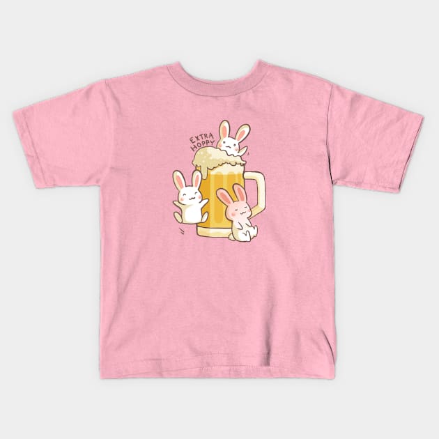 Extra Hoppy Kids T-Shirt by mschibious